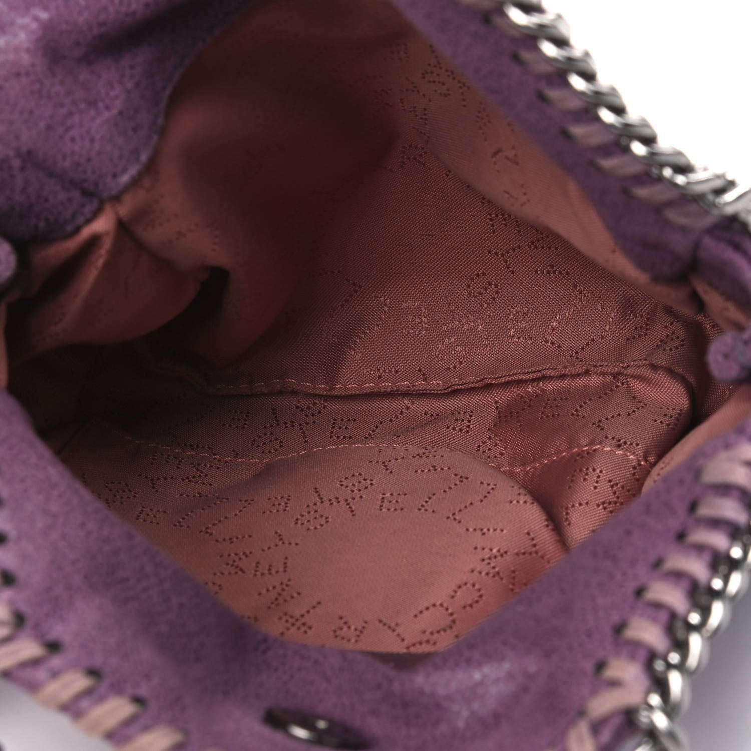 Stella McCartney Shaggy Deer Tiny Falabella Tote Purple 4 of 4