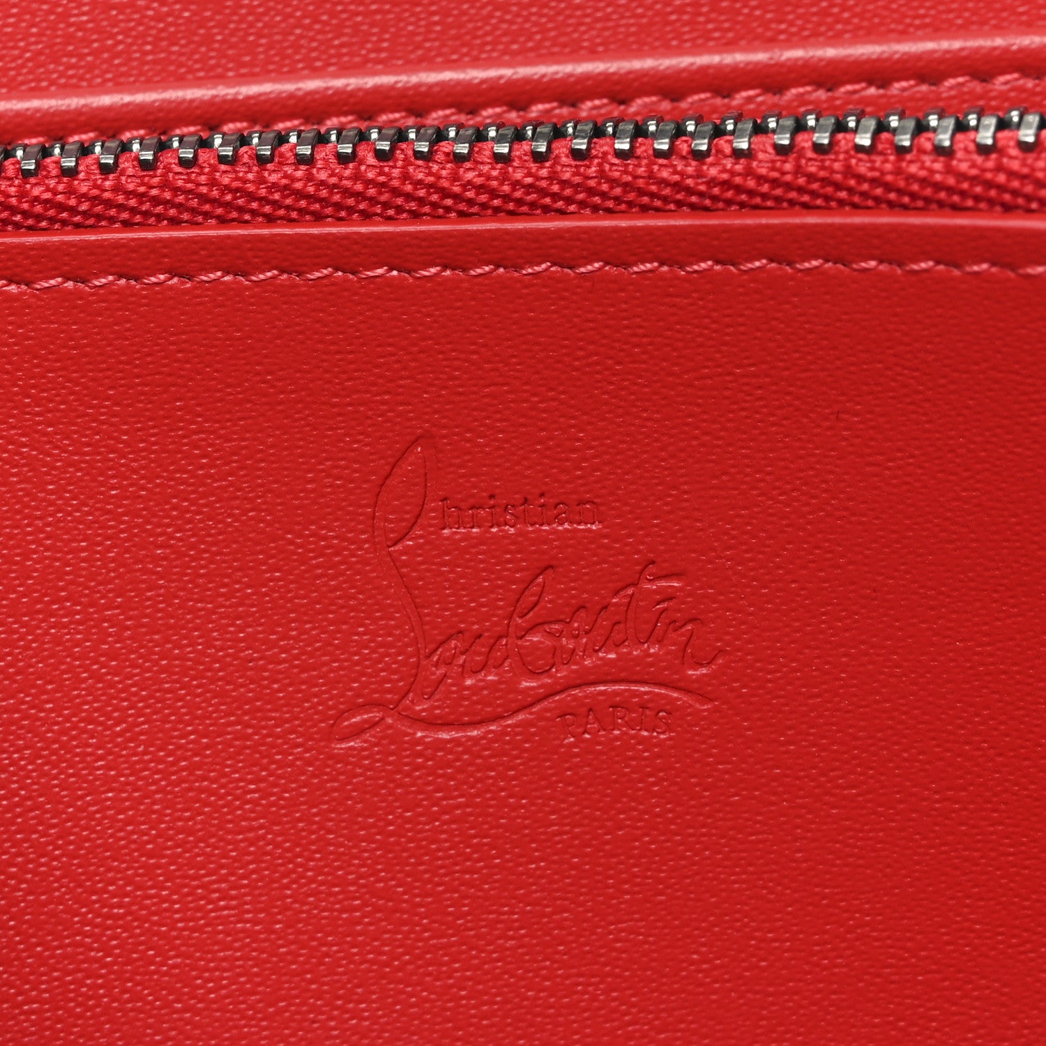Christian Louboutin CL Canvas Zip Around Wallet Black 6 of 7