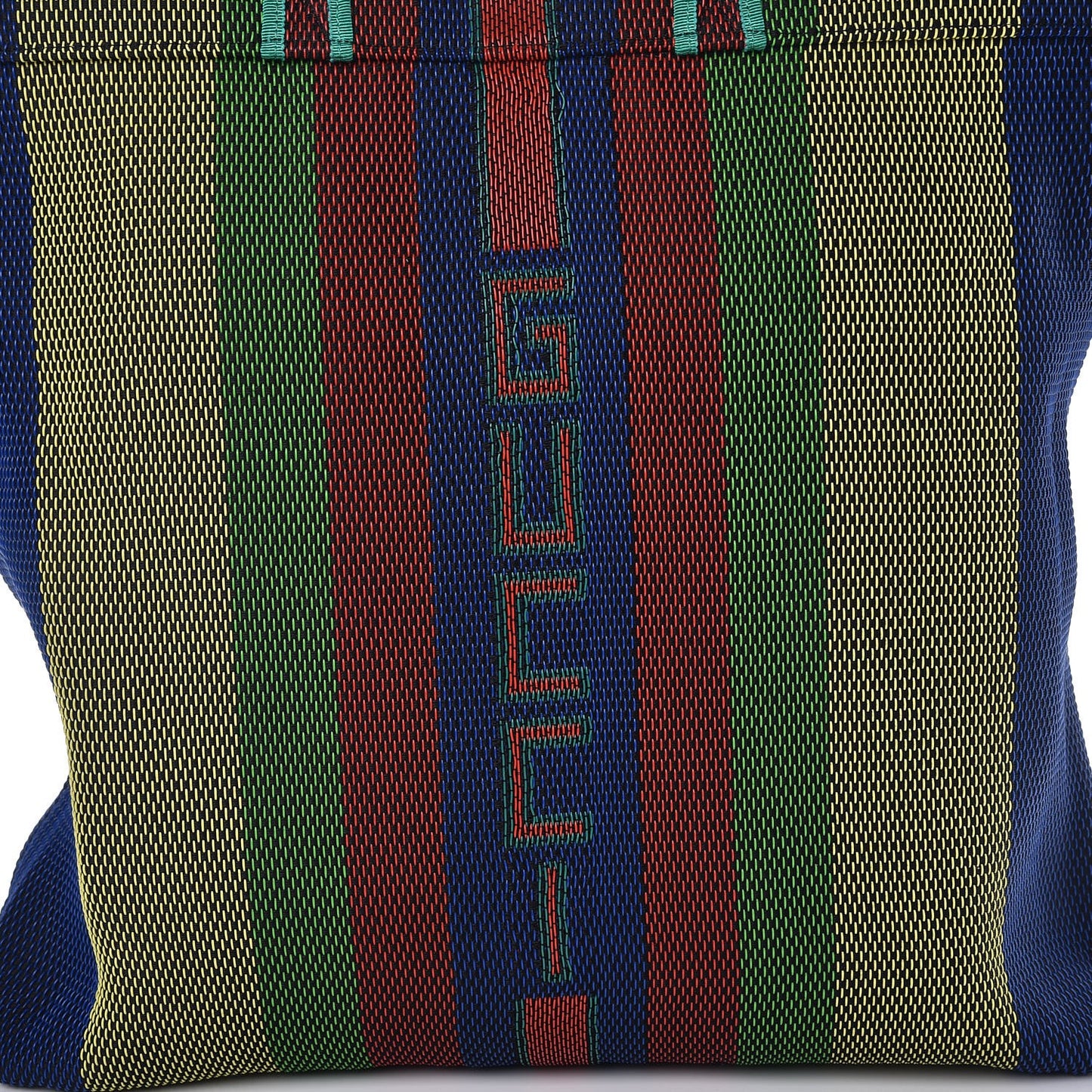 Woven Rubber Tote Multicolor