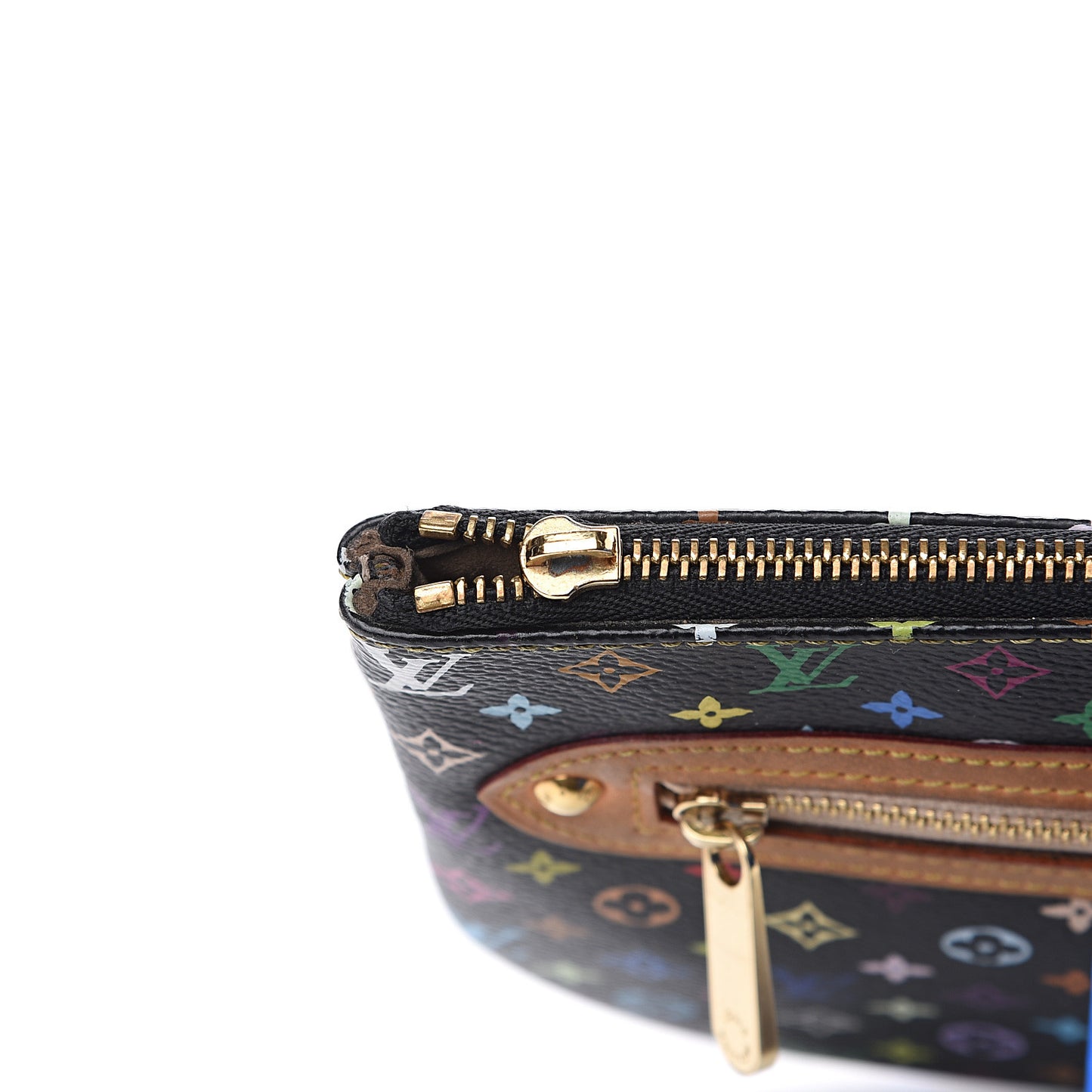 Monogram Multicolor Pochette Plate GM Black