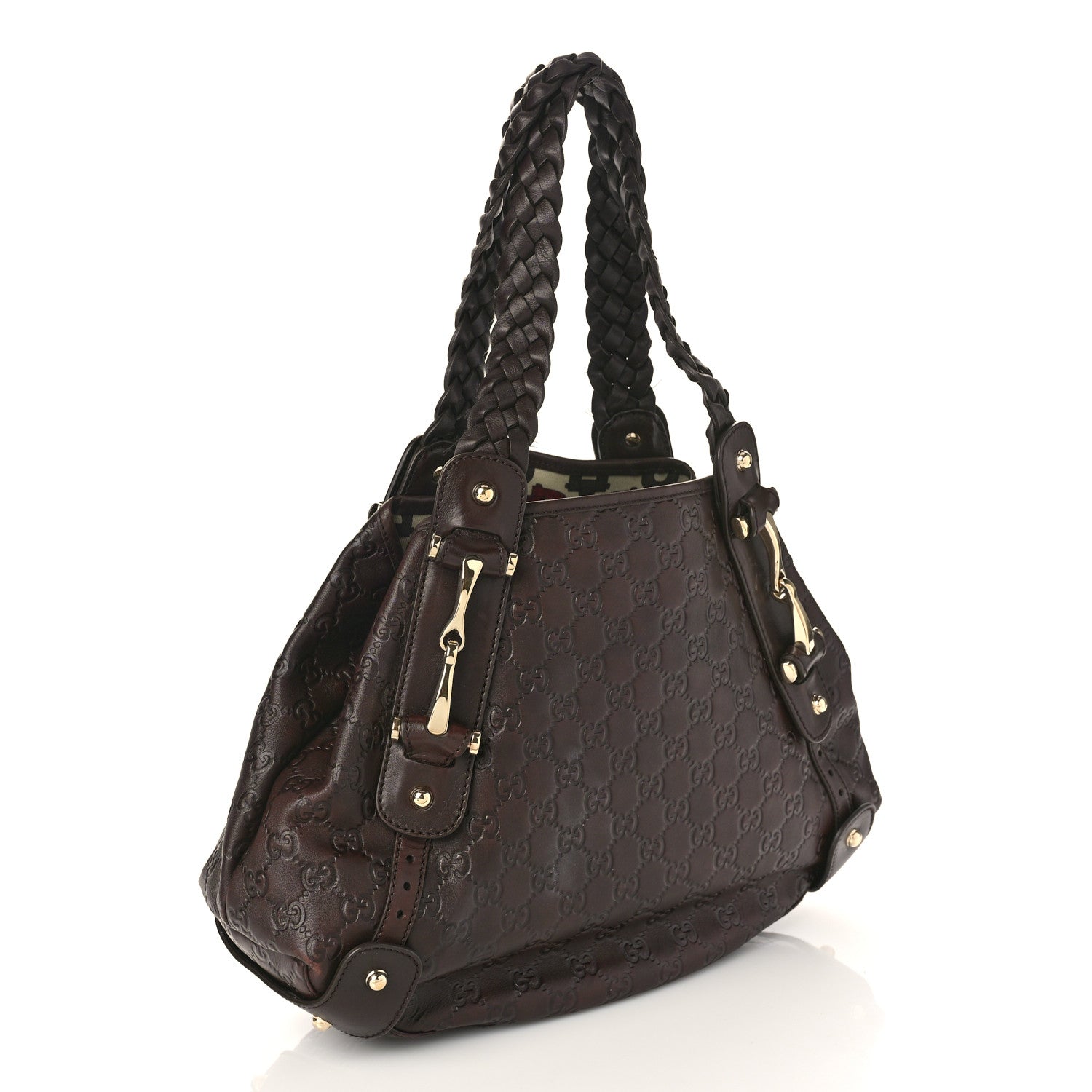 Gucci Guccissima Small Pelham Shoulder Bag Chocolate 3 of 10