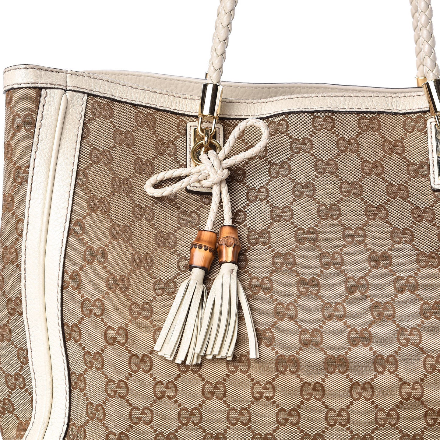 Monogram Medium Bella Tote Off White