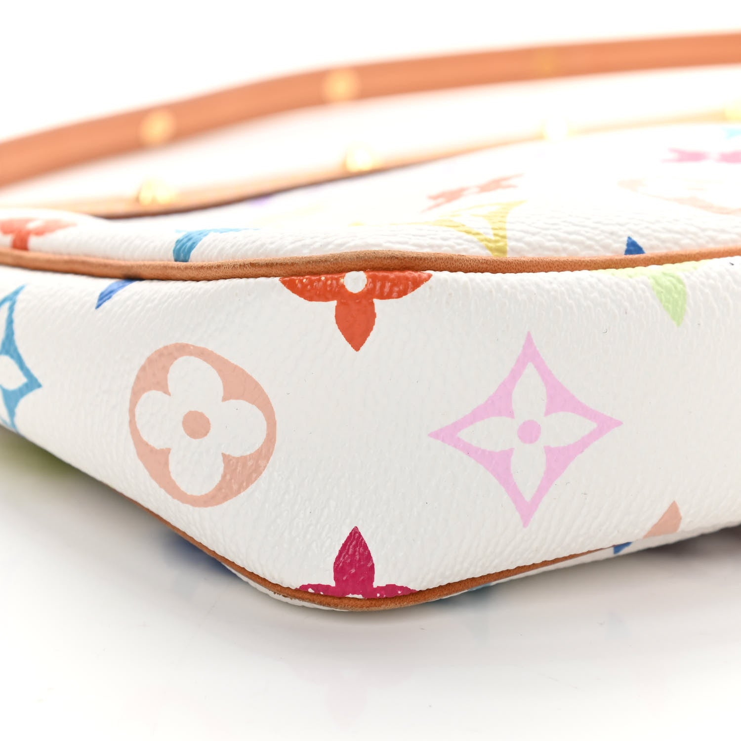 Louis Vuitton Monogram Multicolor Pochette Accessories White 10 of 14