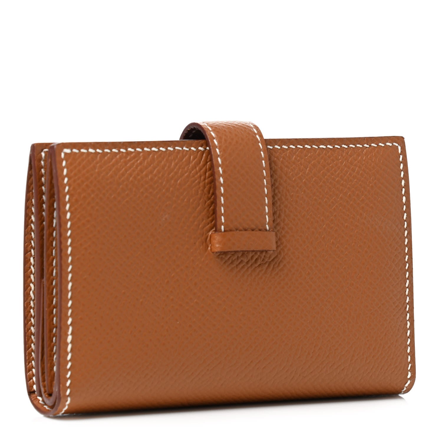 Hermes Epsom Mini Bearn Wallet Gold 2 of 6