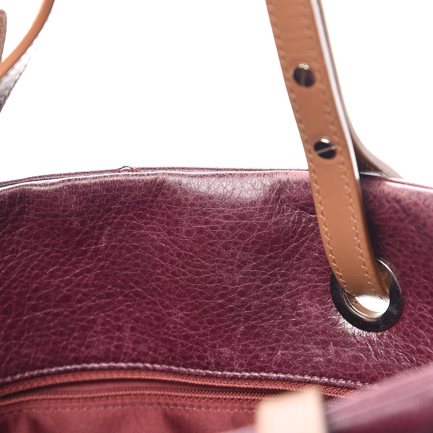 Chanel Glazed Calfskin On the Road Zip Tote Plum 13 of 13