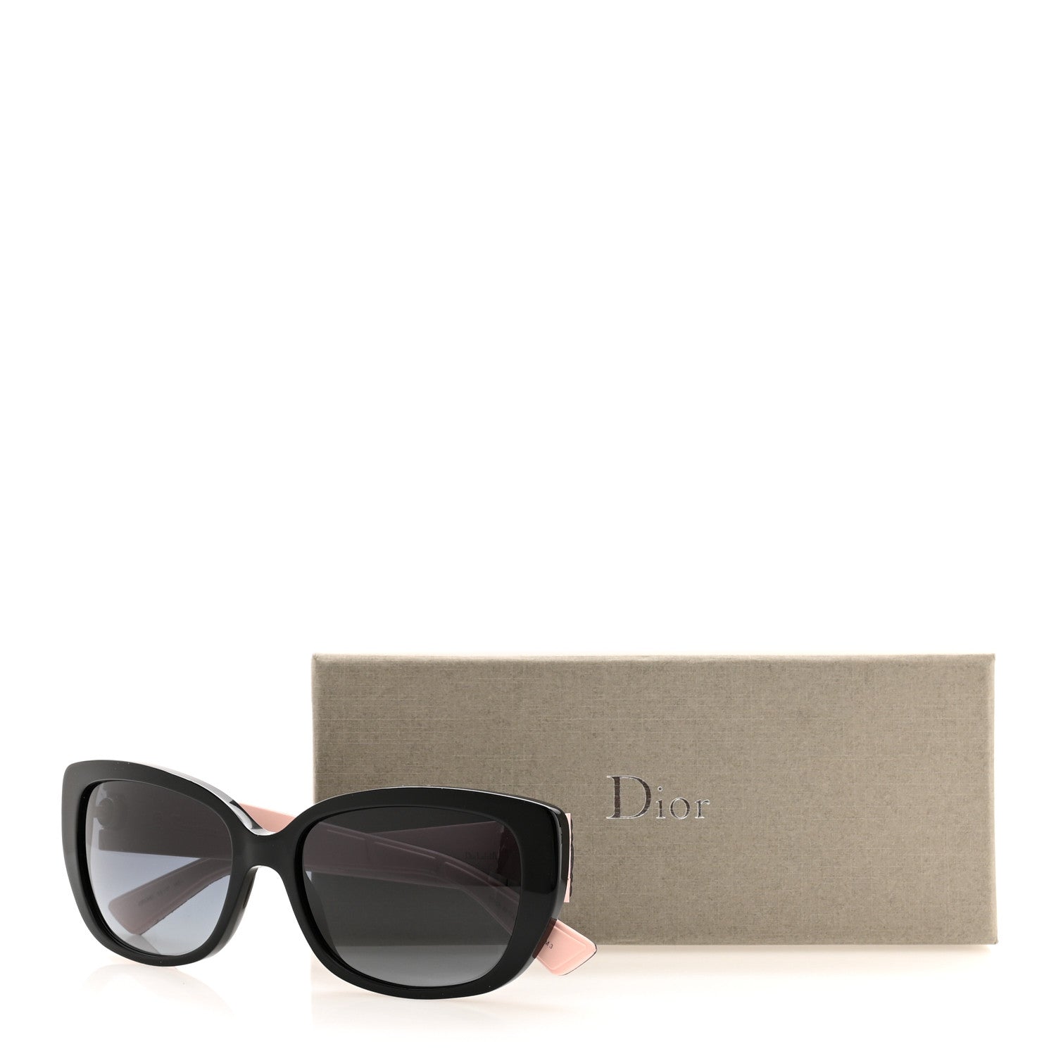 Christian Dior Lambskin Cannage Dior Lady 2R Sunglasses Black 9 of 9