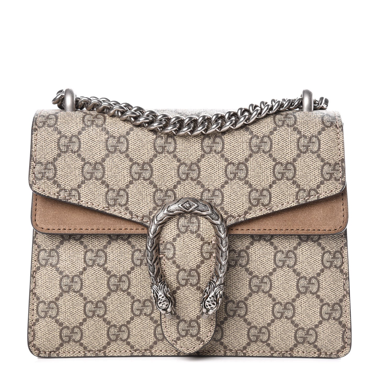 GG Supreme Monogram Mini Dionysus Shoulder Bag Taupe