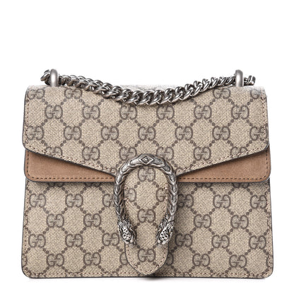 Gucci GG Supreme Monogram Mini Dionysus Shoulder Bag Taupe 1 of 11