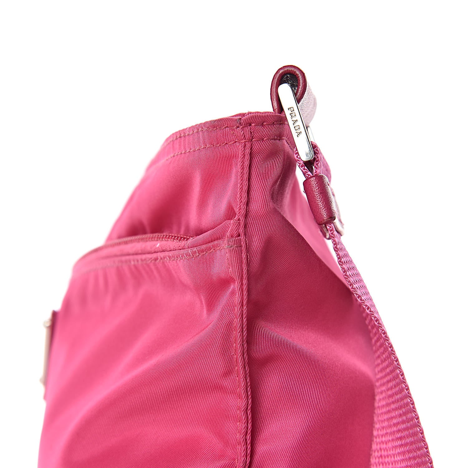 Prada Nylon Vela Flat Messenger Bag Fuxia 14 of 16