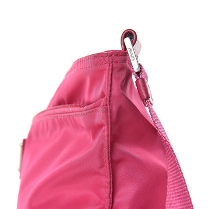 Prada Nylon Vela Flat Messenger Bag Fuxia 14 of 16