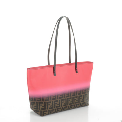 Fendi Zucca Spalmati Ombre Small Roll Tote Tobacco Ciclamino Moro 3 of 7