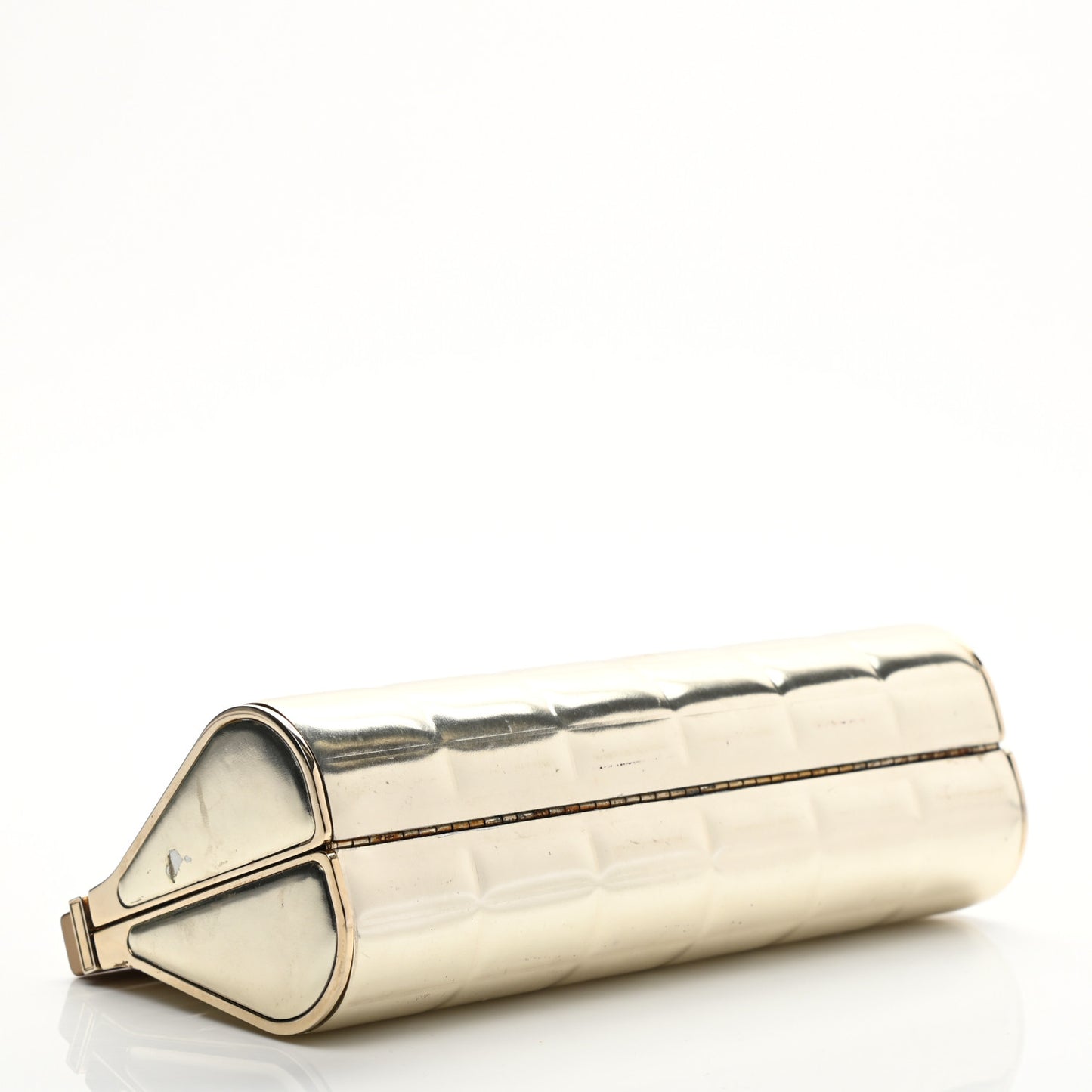 Metal Keyboard Clutch Dark Gold