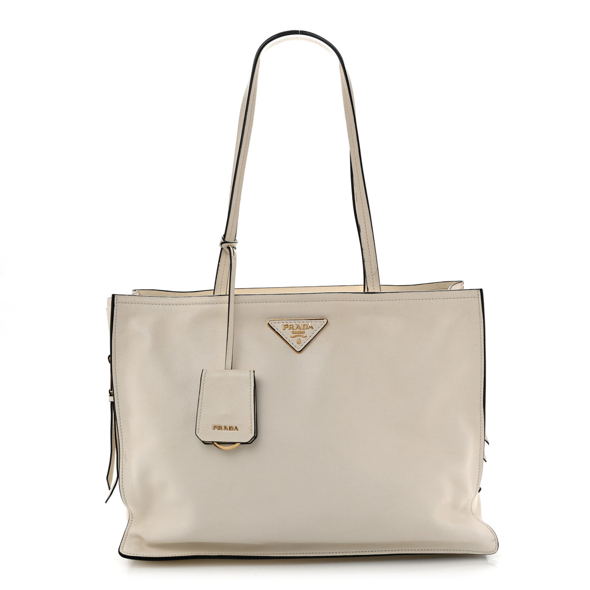 Glace Calfskin Tote White