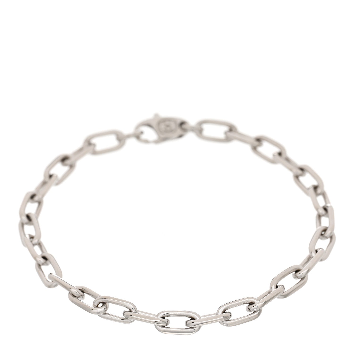 Cartier 18K White Gold Spartacus Chain Bracelet 1 of 5