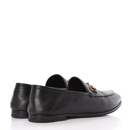 Gucci Lambskin Womens Brixton Horsebit Loafers 34.5 Black 4 of 20