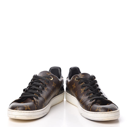 Louis Vuitton Patent Monogram Frontrow Sneakers 39 5 of 25