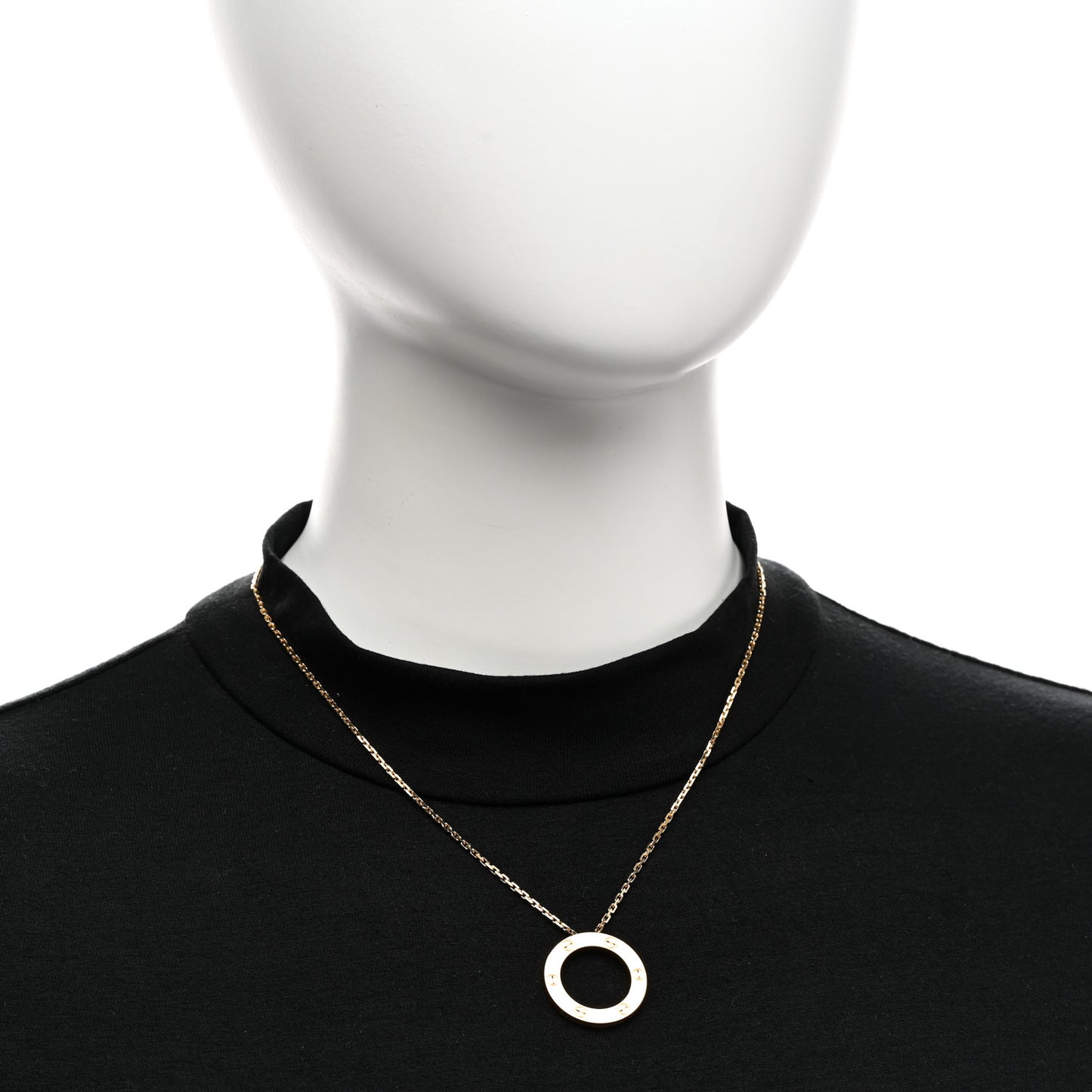 18K Yellow Gold LOVE Pendant Necklace