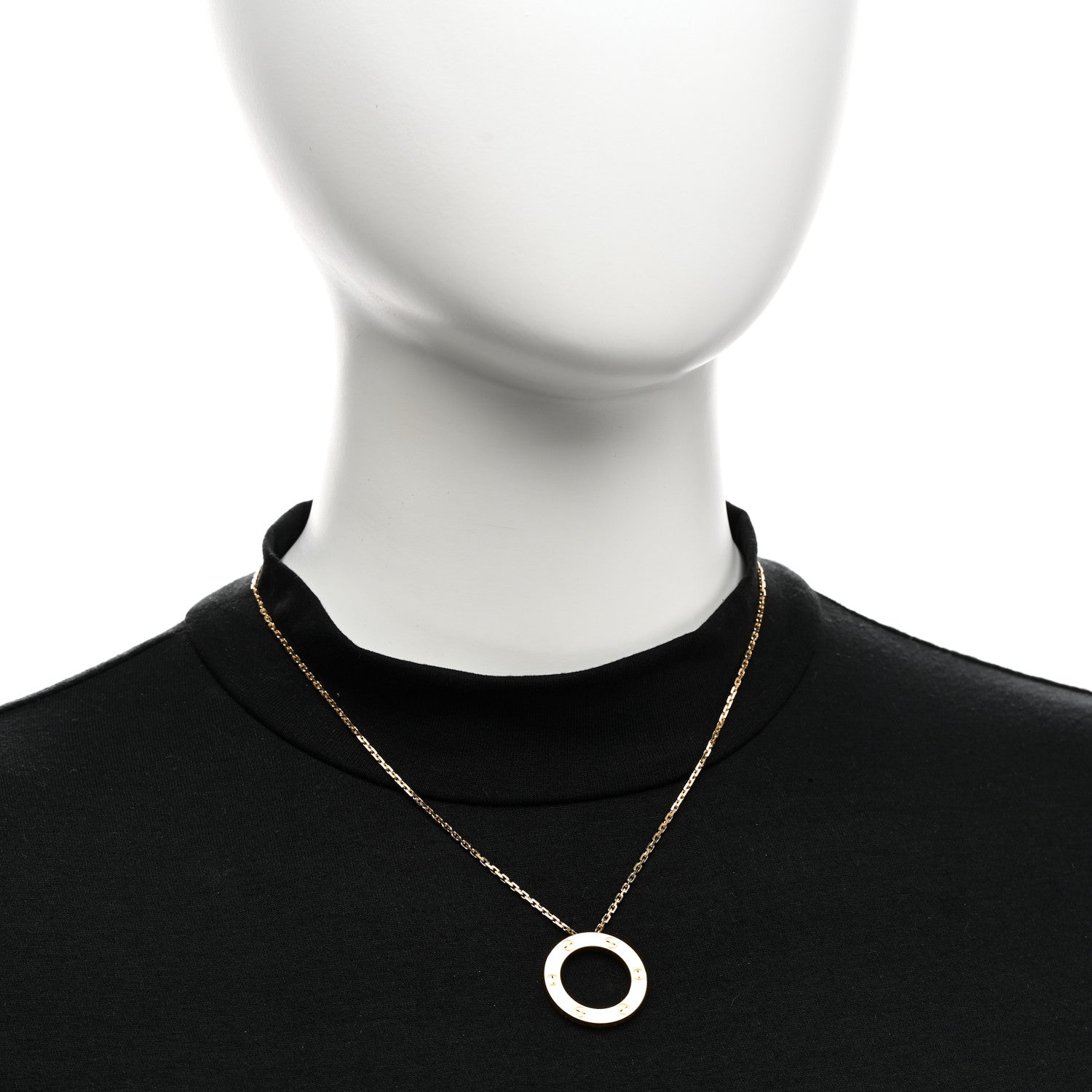 Cartier 18K Yellow Gold LOVE Pendant Necklace 2 of 6
