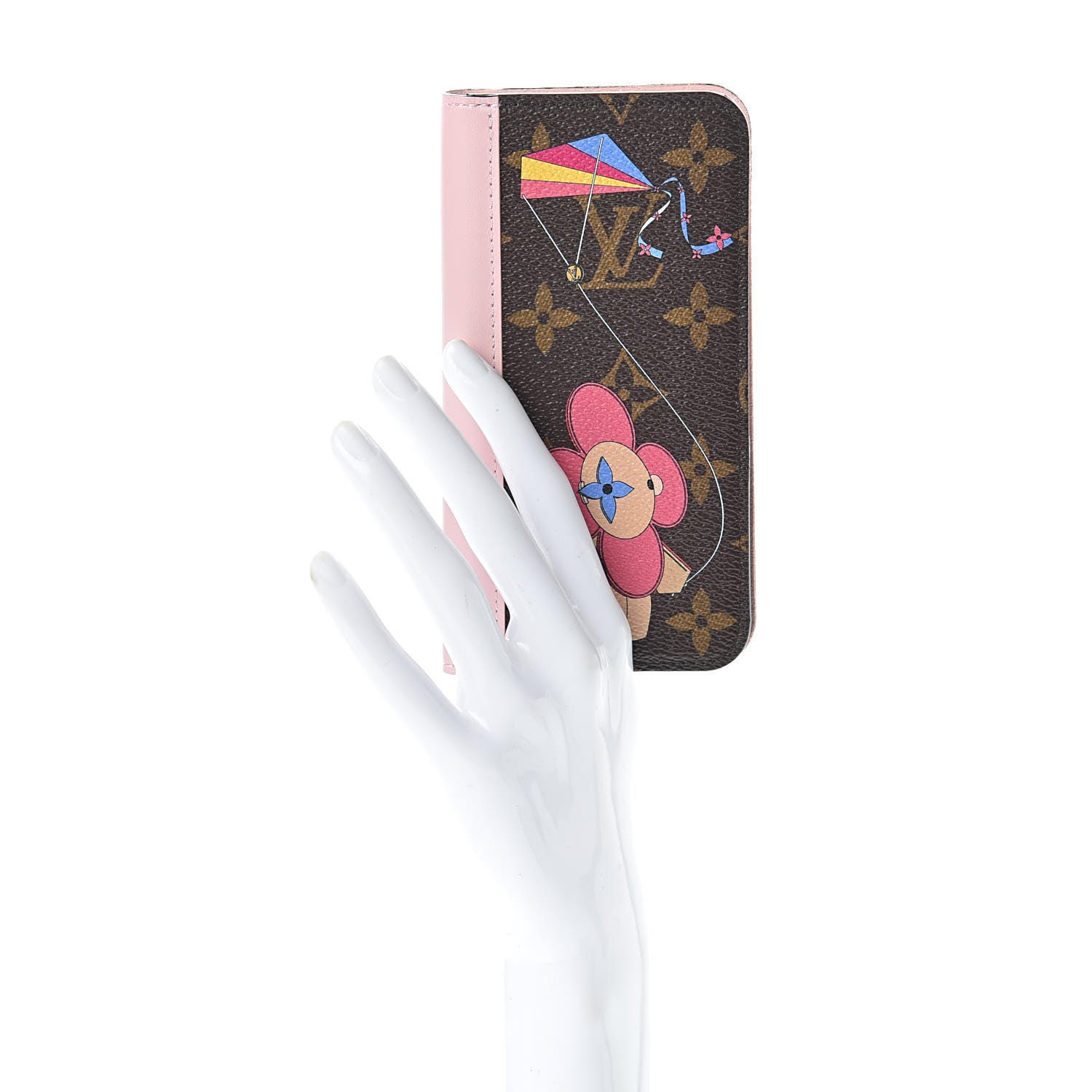 Louis Vuitton Monogram 2019 Christmas Animation iPhone X/XS Max Folio Case Rose Ballerine 2 of 7