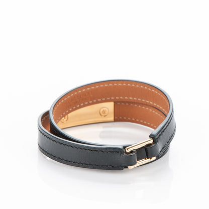 Hermes Box Rivale Double Tour Bracelet L Black 3 of 6