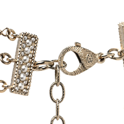 Chanel Pearl Multi Strand Long Necklace Gold 4 of 6