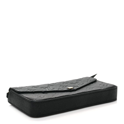 Louis Vuitton Empreinte Pochette Felicie Chain Wallet Black 5 of 6