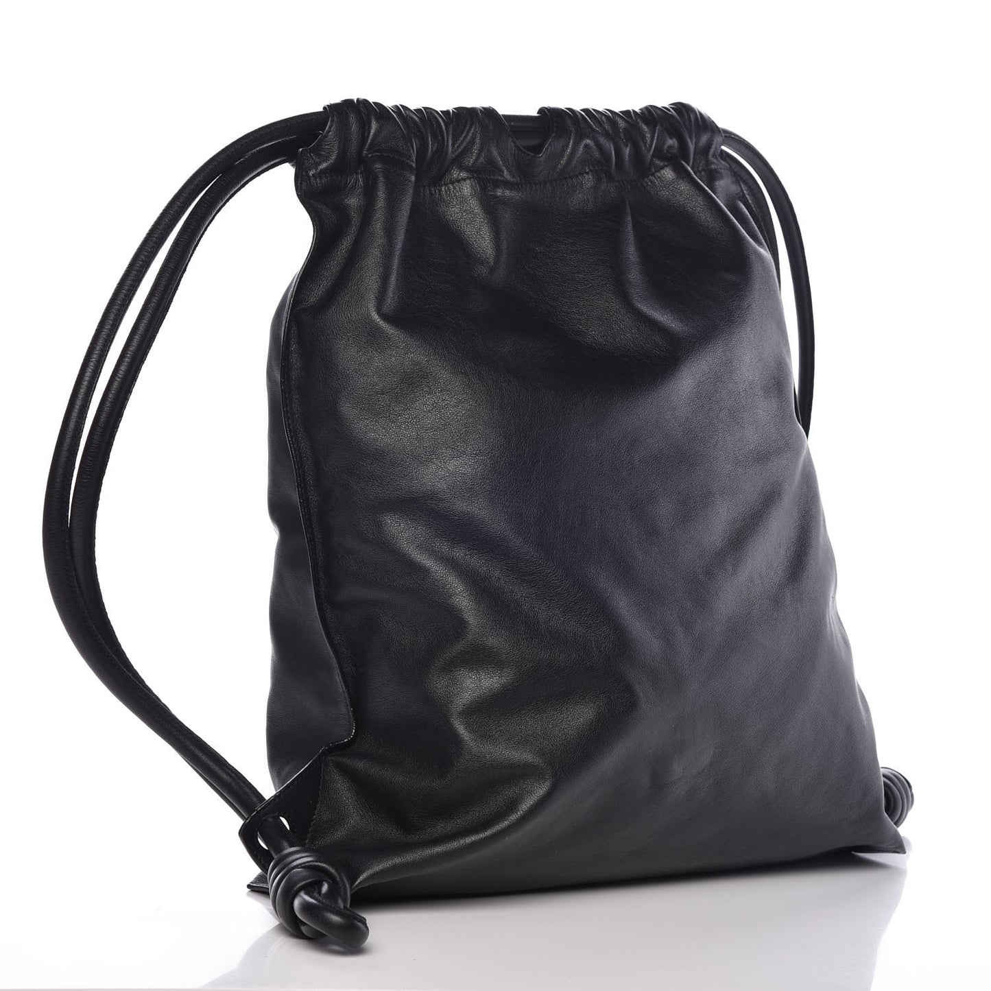 Calfskin Yago Knot Bag Black