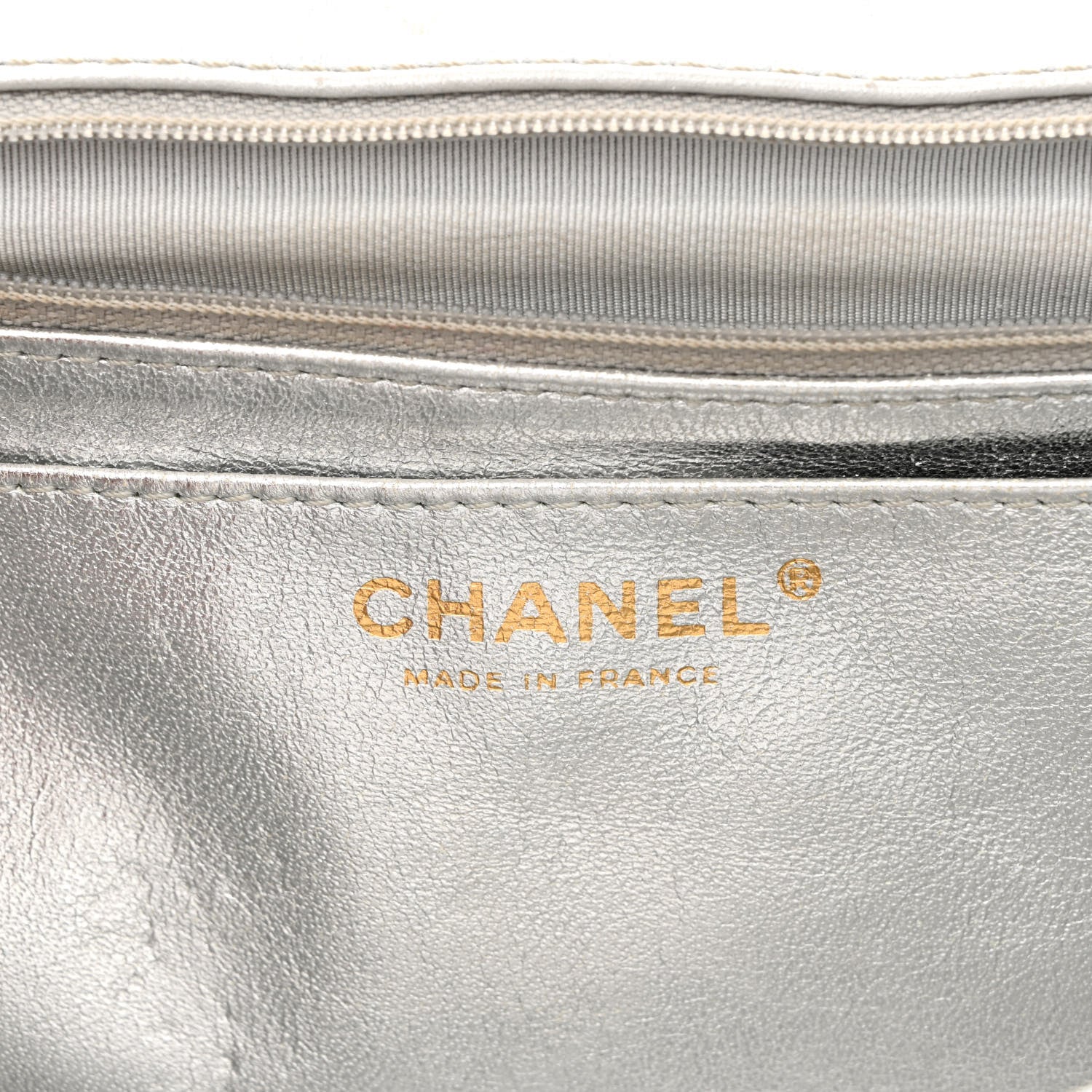 Chanel Metallic Lambskin Quilted Maxi Single Flap Silver 6 of 11