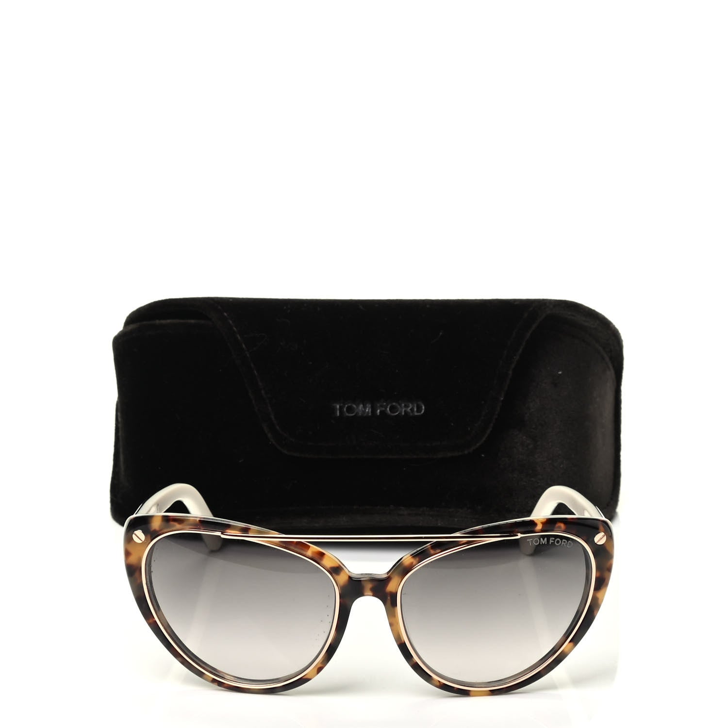 Tom Ford Edita Sunglasses TF384 Havana 7 of 7