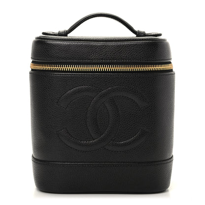 Chanel Caviar Cosmetic Vanity Bag Black 1 of 10