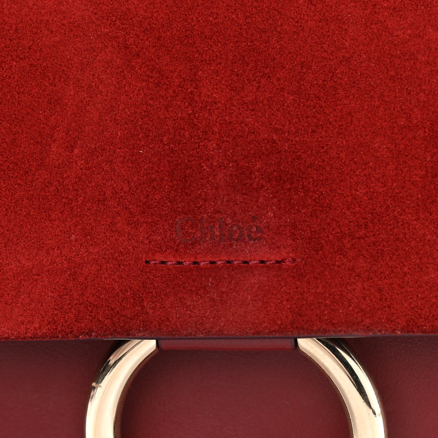 Calfskin Suede Medium Faye Shoulder Bag Plum Purple