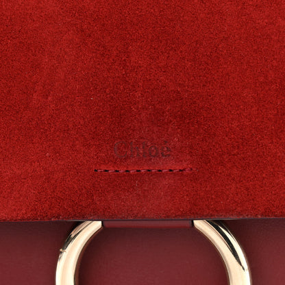 Chloe Calfskin Suede Medium Faye Shoulder Bag Plum Purple 12 of 12