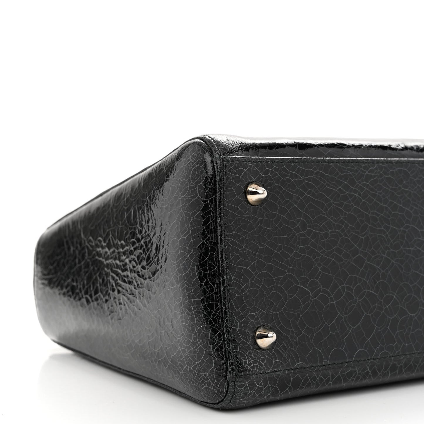 Ceramic Effect Deerskin Jeweled Swan Lady Dior Black