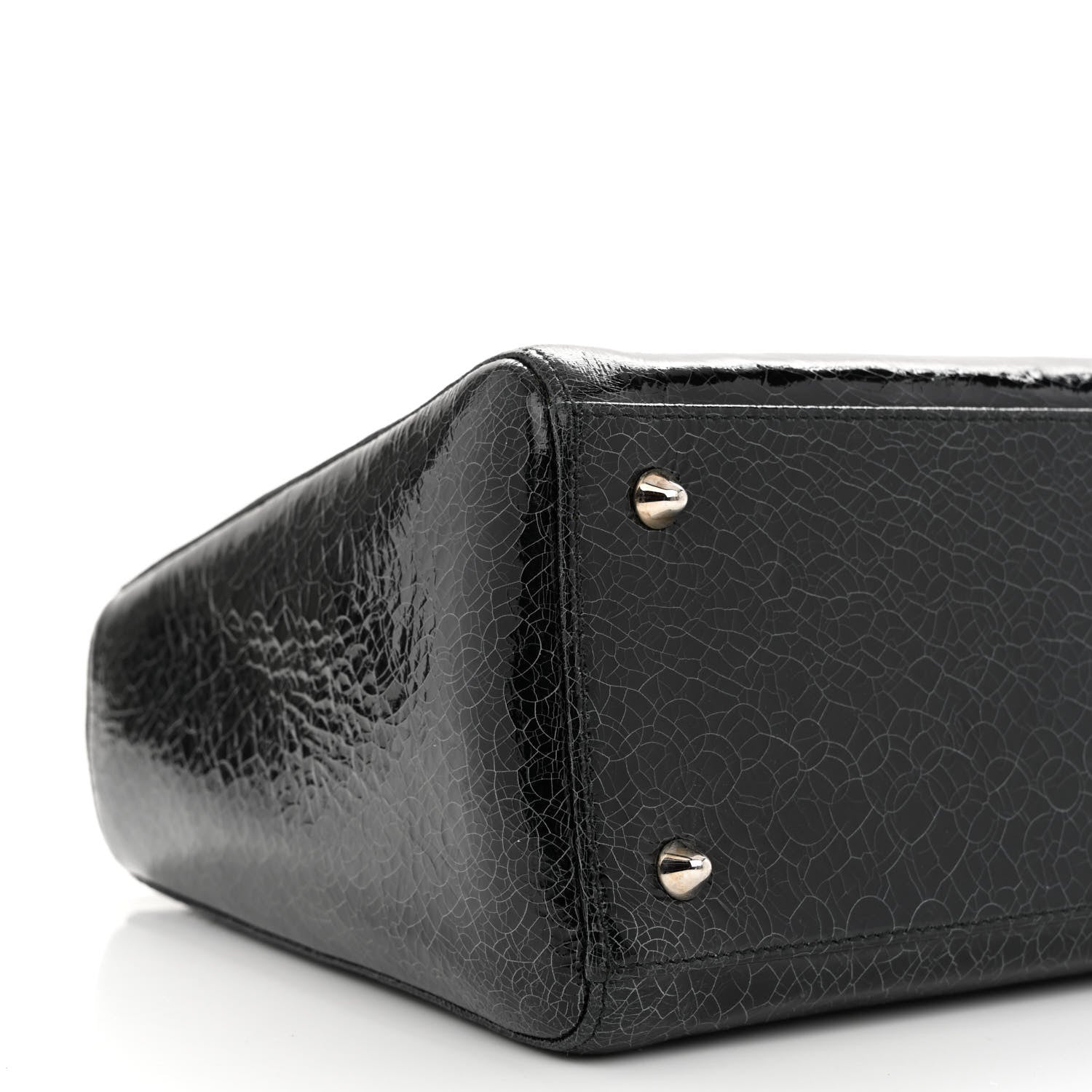 Christian Dior Ceramic Effect Deerskin Jeweled Swan Lady Dior Black 9 of 11