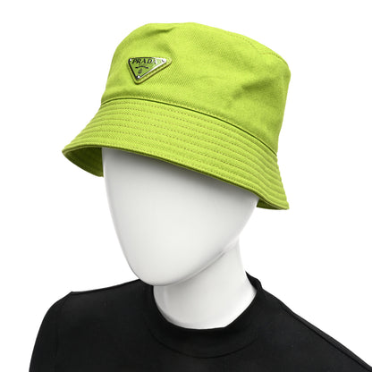 Prada Drill Nylon Metal Triangle Logo Mens Bucket Hat M Drill 2 of 9