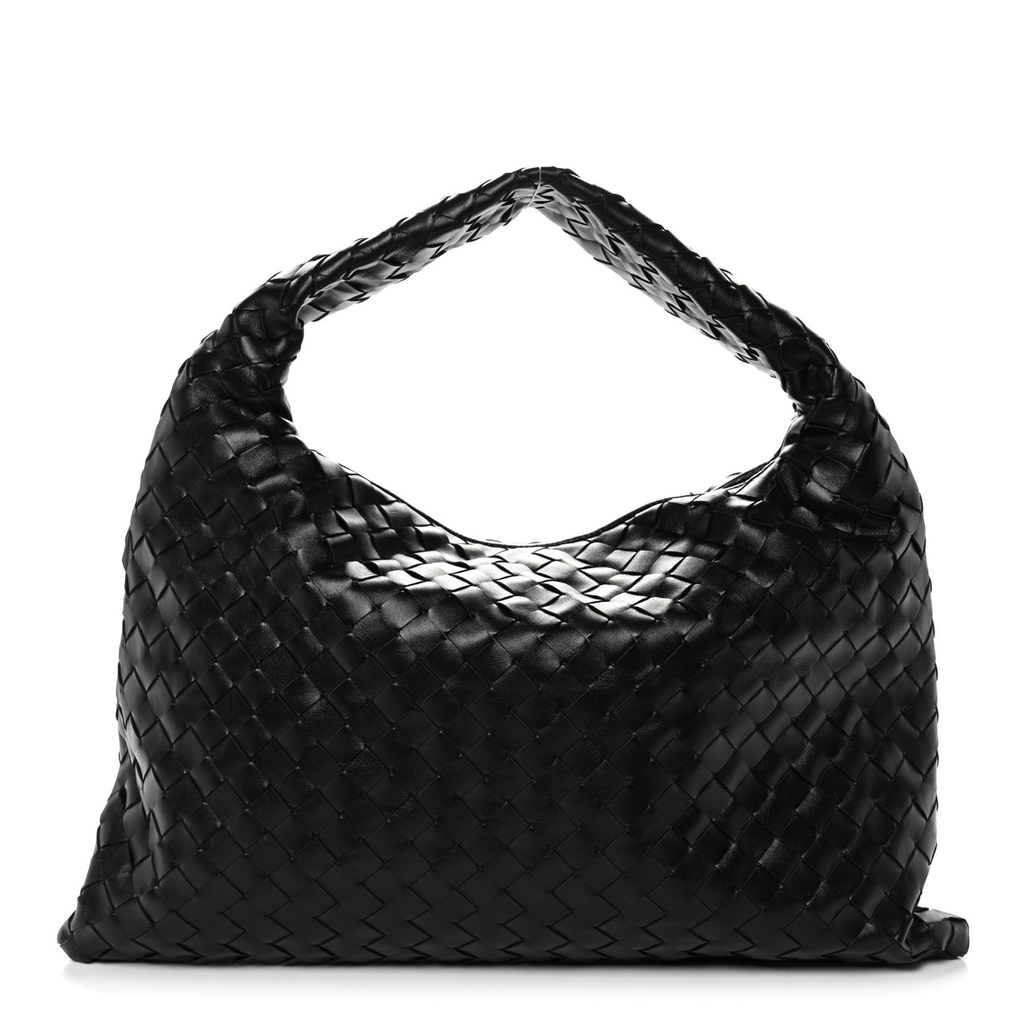 Calfskin Intrecciato Small Hop Black