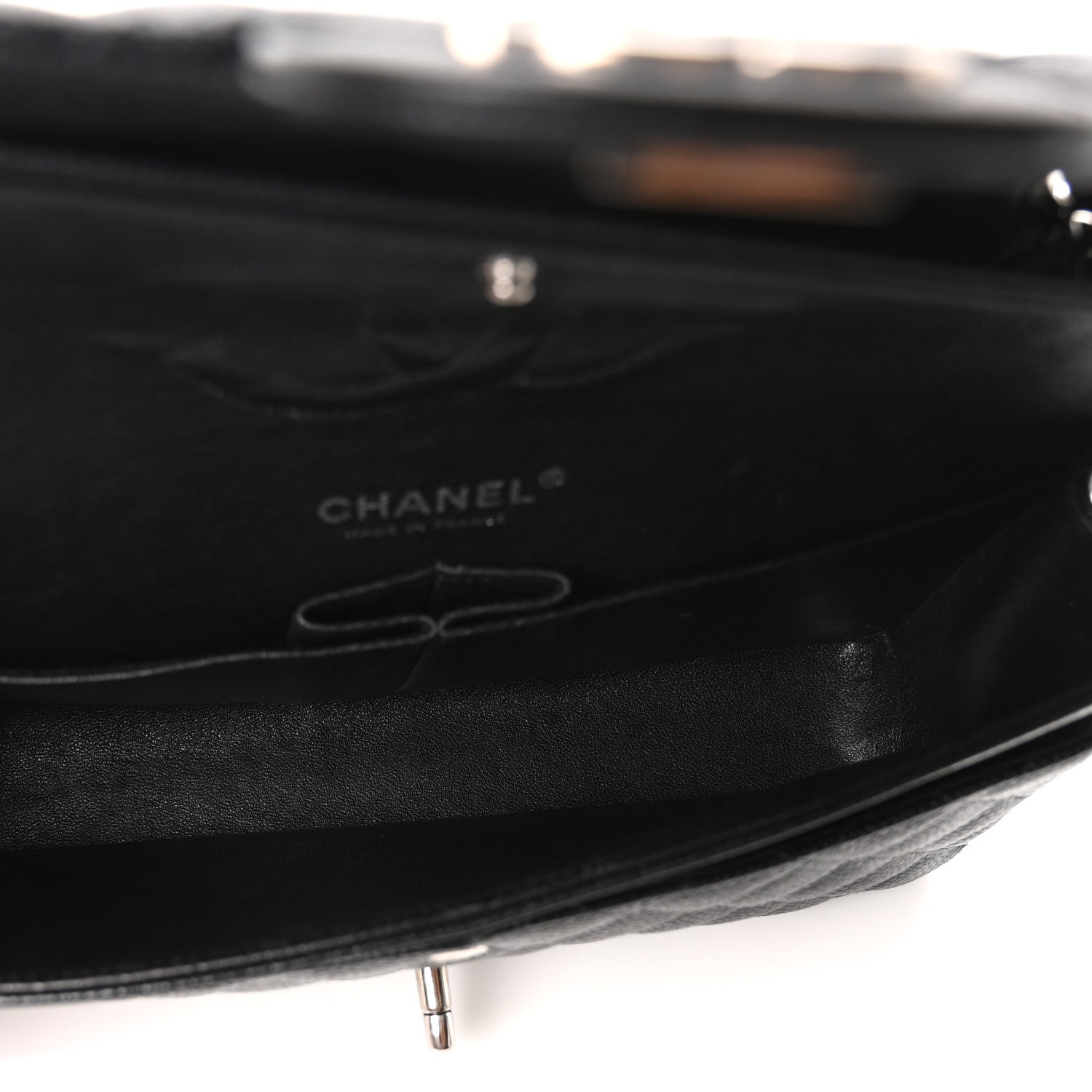 Chanel Caviar Quilted Medium Double Flap Black 9 of 19