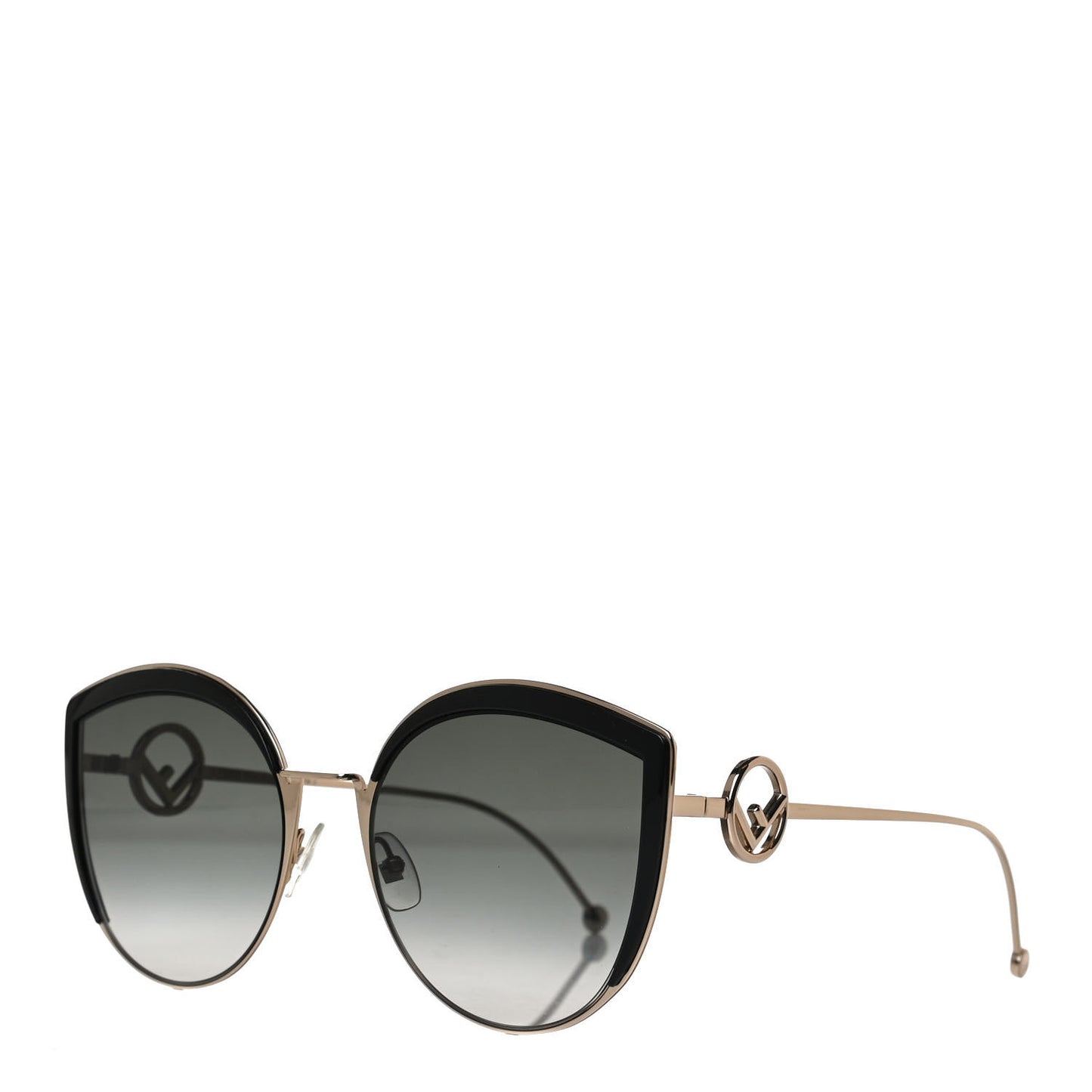 Metal Acetate F is Fendi Cat Eye Sunglasses FF 0290/S Gold