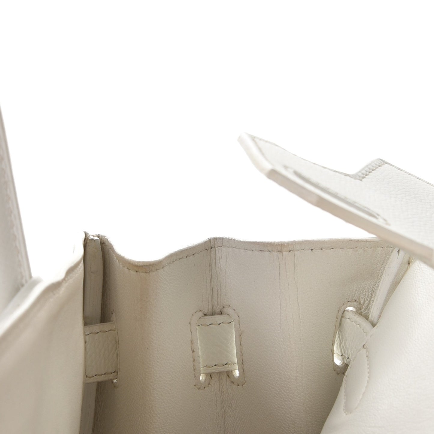 Epsom Birkin 30 White