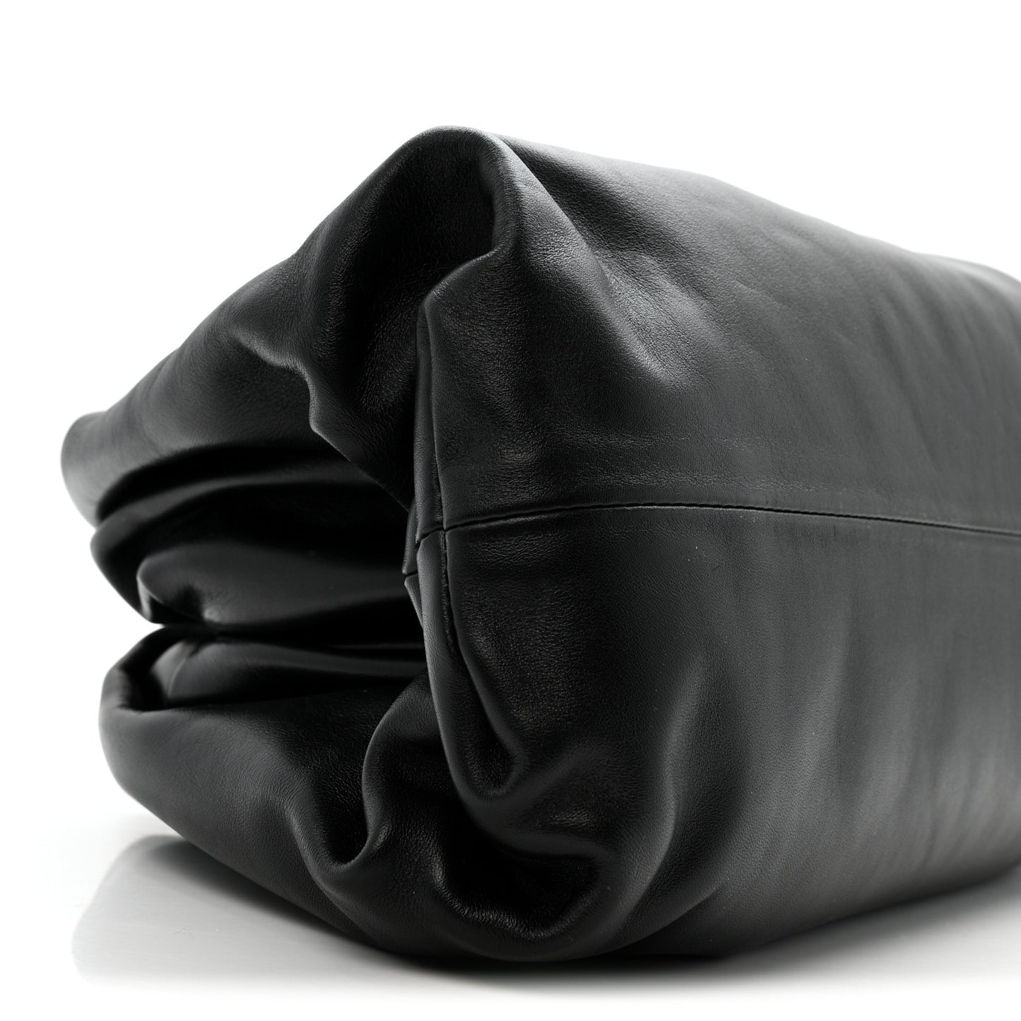 Smooth Butter Calf The Pouch Oversized Clutch Black
