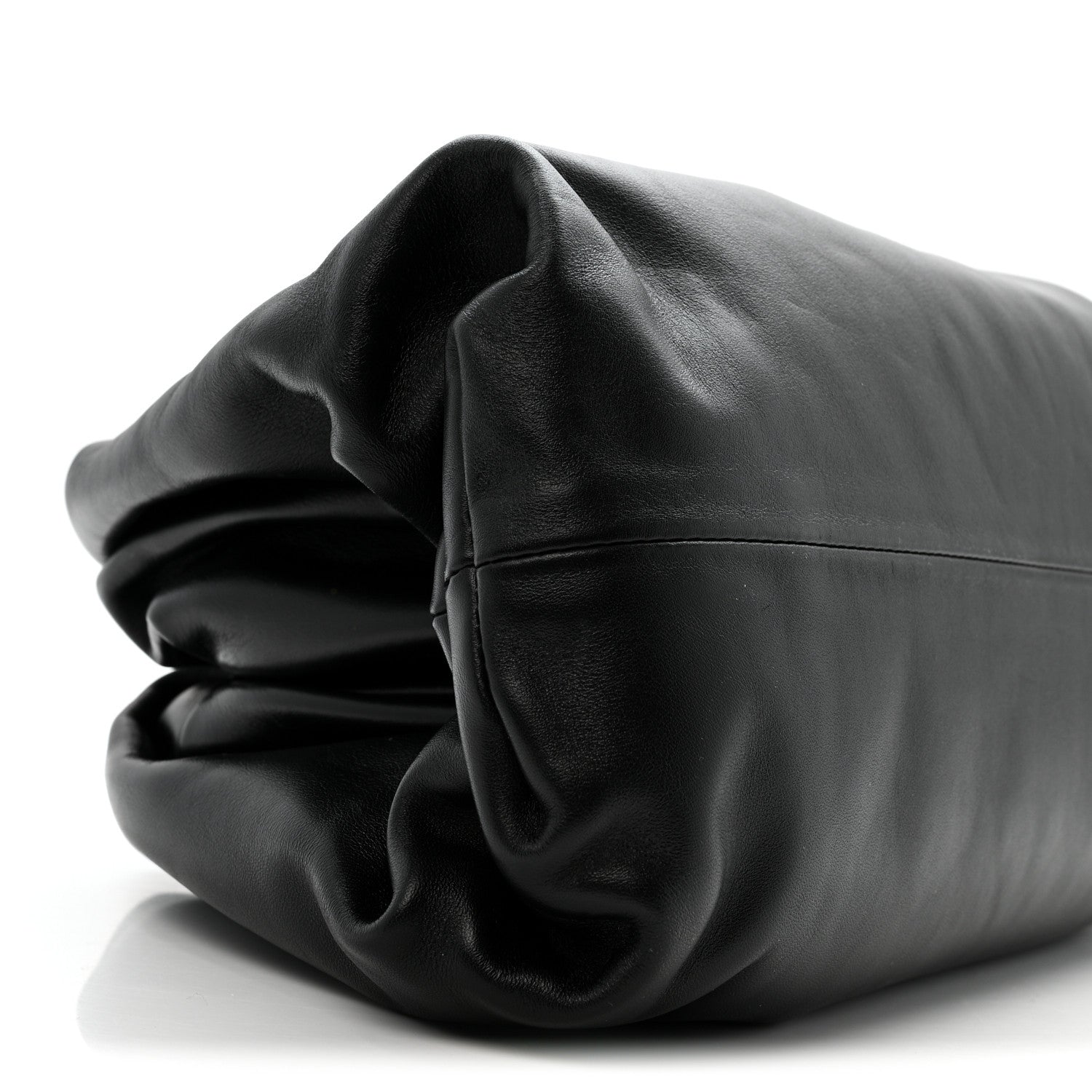 Bottega Veneta Smooth Butter Calf The Pouch Oversized Clutch Black 9 of 10