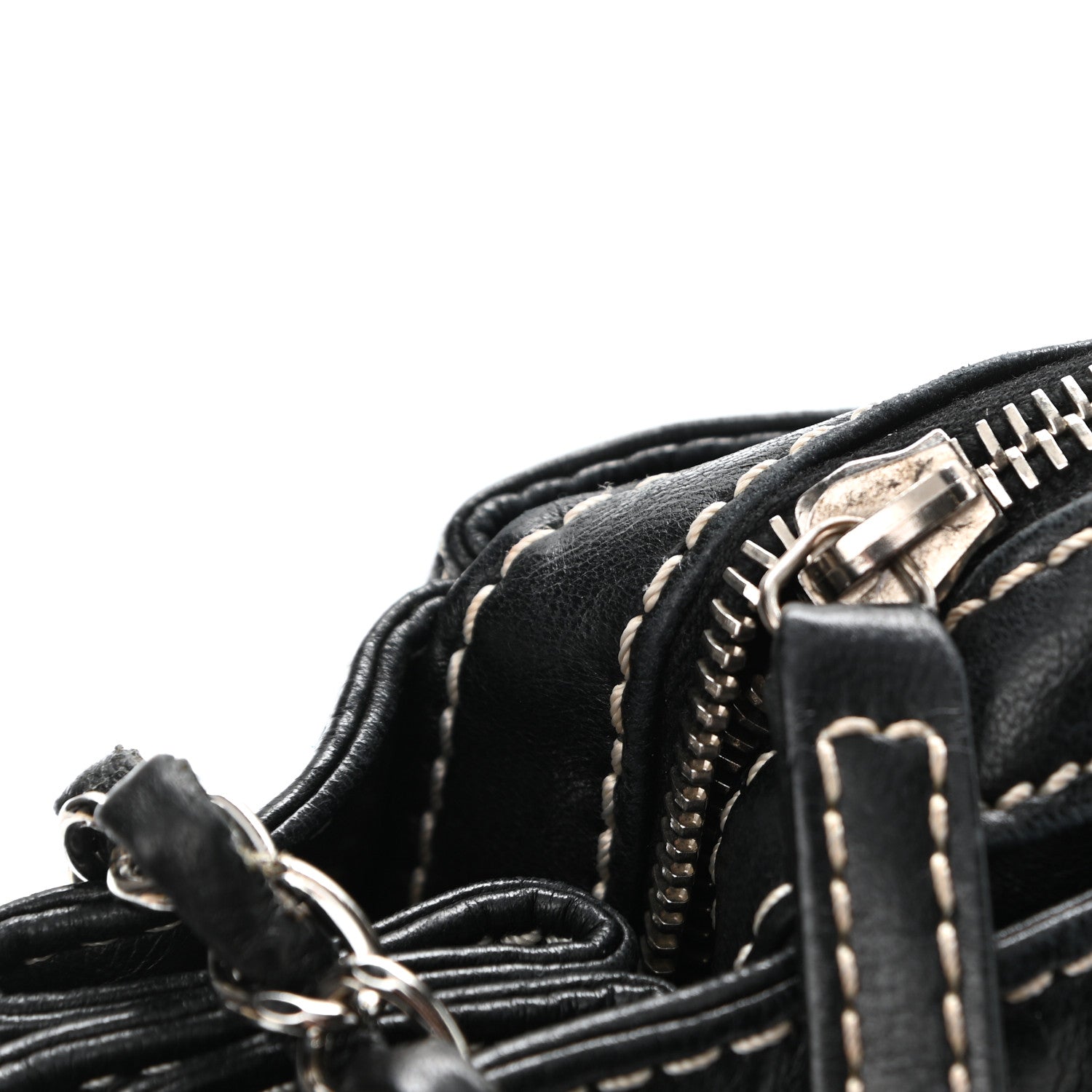 Chanel Lambskin Lax Accordion Hobo Black 7 of 10