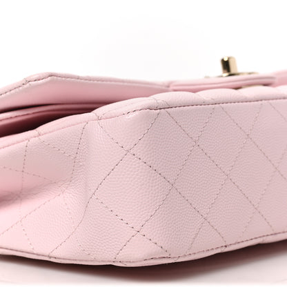 Chanel Caviar Quilted Medium Double Flap Light Pink 8 of 9