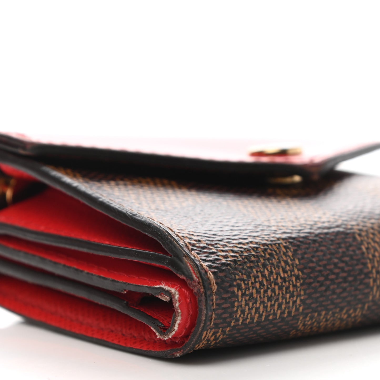 Damier Ebene Zoe Wallet Coquelicot