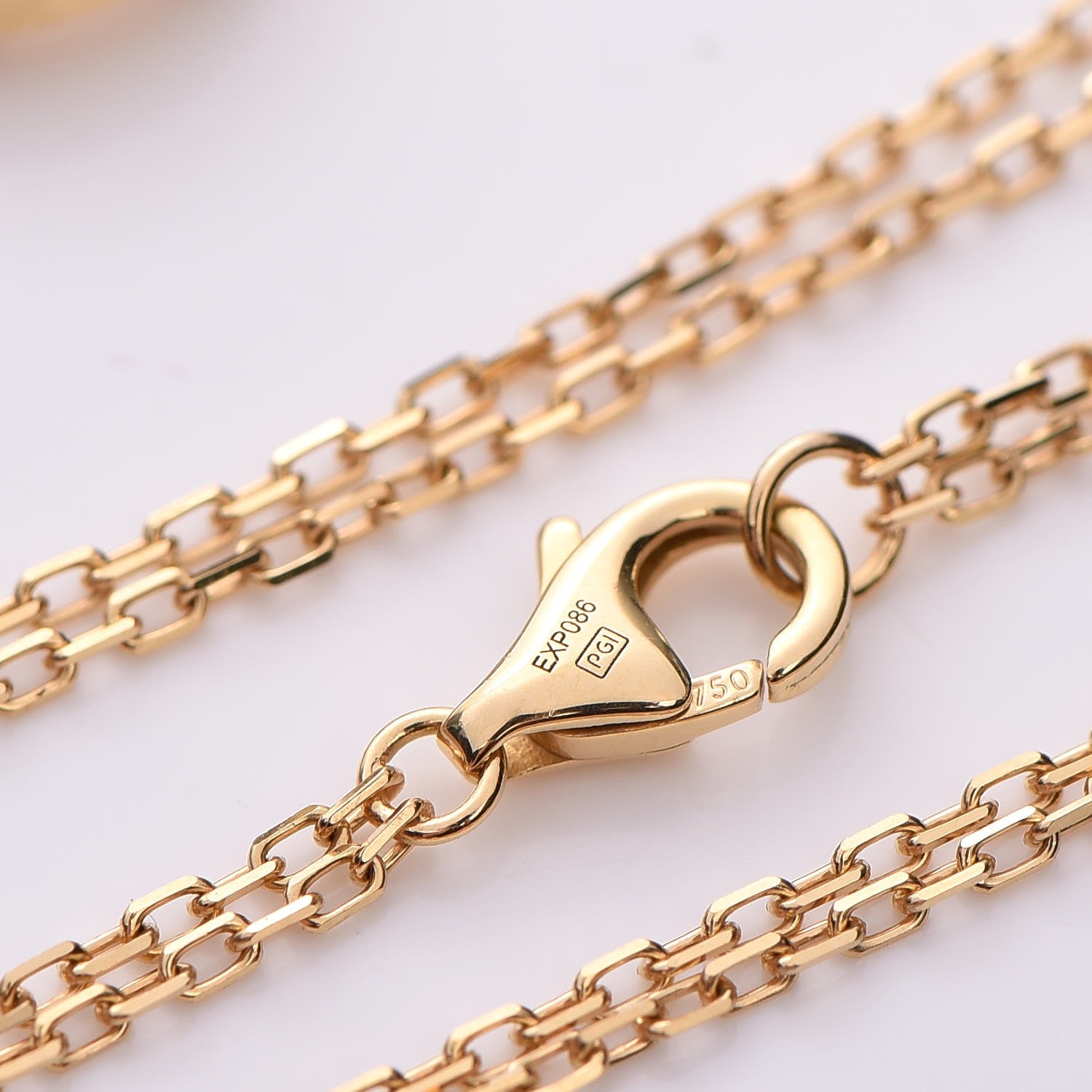 Cartier 18K Yellow Gold 2 Diamond LOVE Necklace 6 of 8