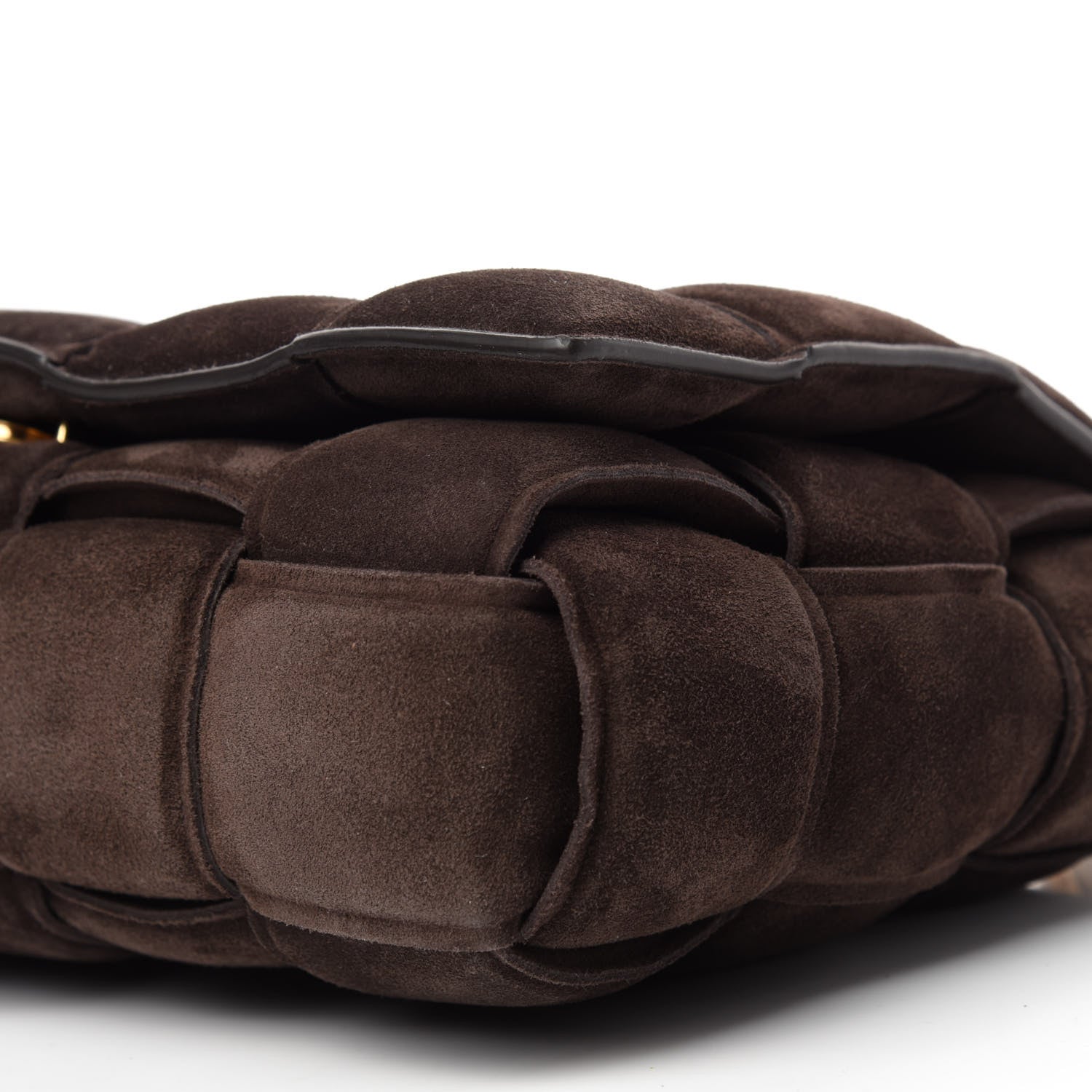 Bottega Veneta Suede Maxi Intrecciato Padded Chain Cassette Crossbody Bag Fondant 7 of 11