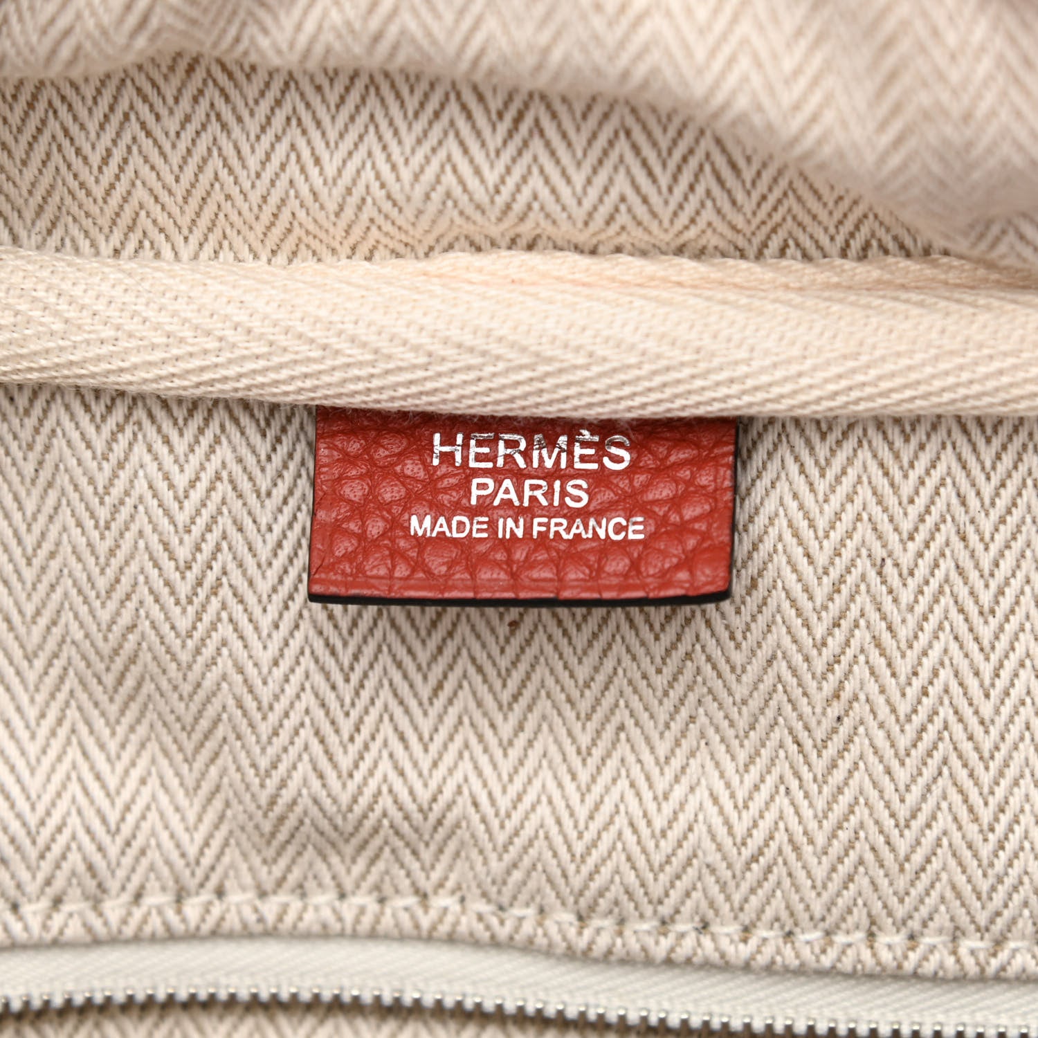 Hermes Taurillon Clemence Bi-Color Victoria II 35 Rouge H Brique 6 of 11