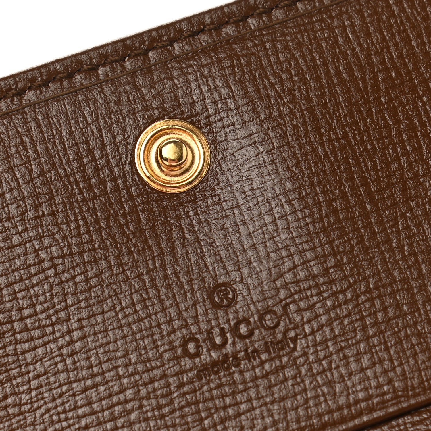 Gucci GG Supreme Monogram Horsebit 1955 Card Case Wallet Beige Ebony Brown Sugar 6 of 8