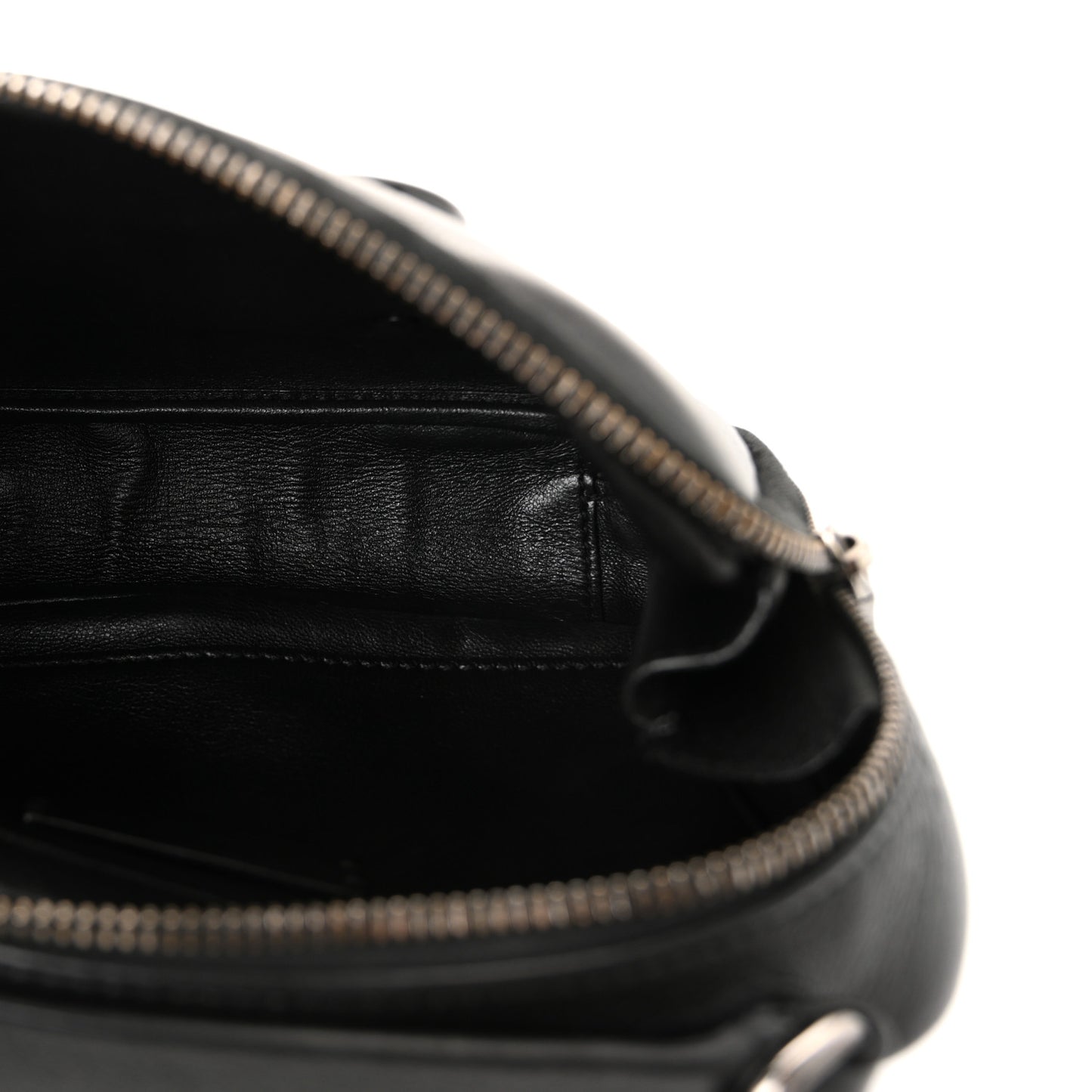 Calfskin Lacquered Vlogo Crossbody Bag Black