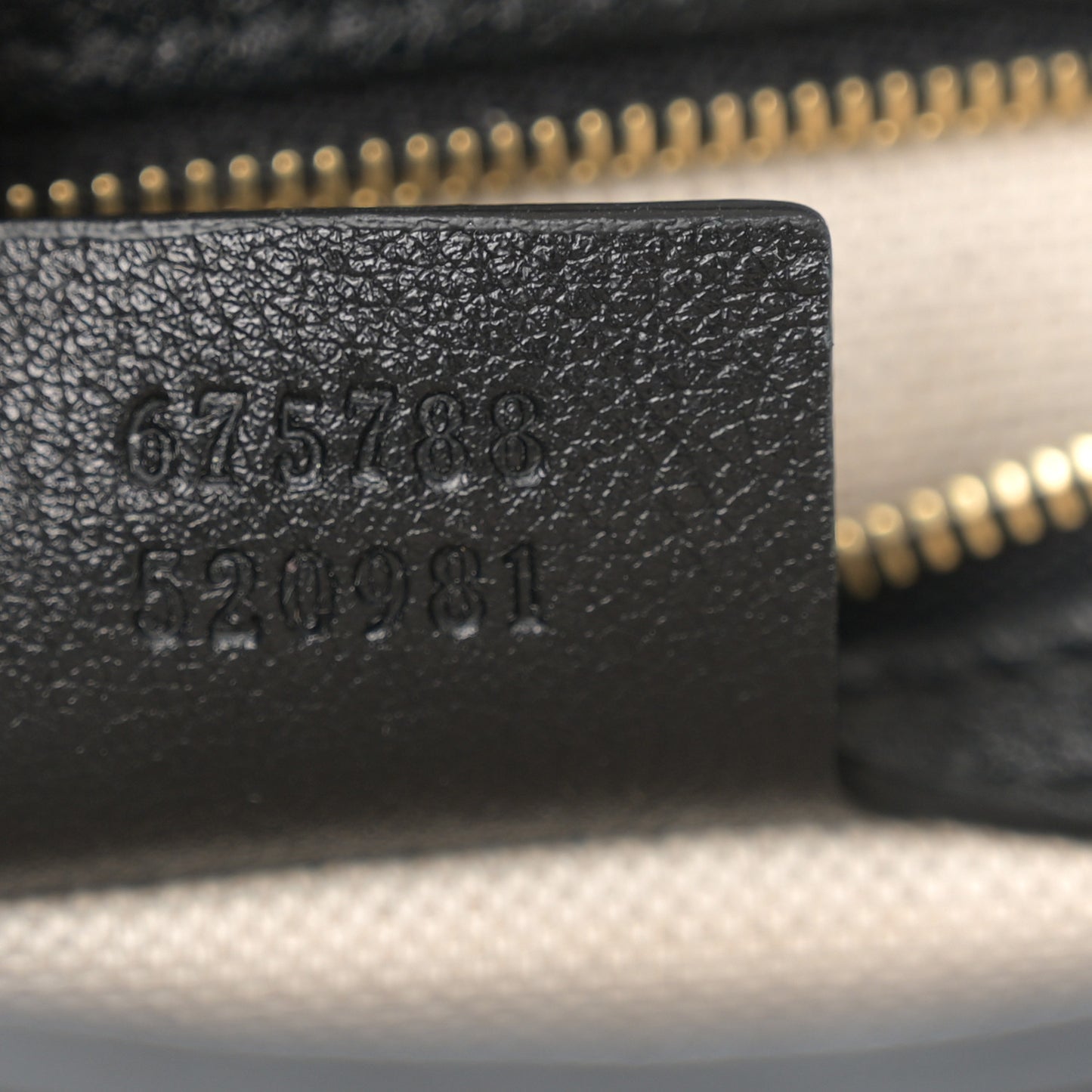 Wonka Grain Calfskin GG Monogram Debossed Small Padlock Shoulder Bag Black